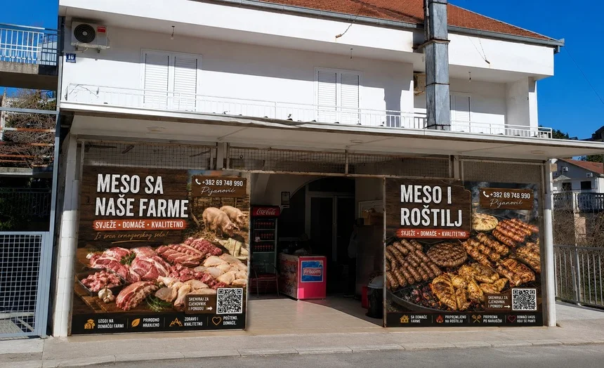 Mesara Ko&scaron;arac — fasada prodavnice